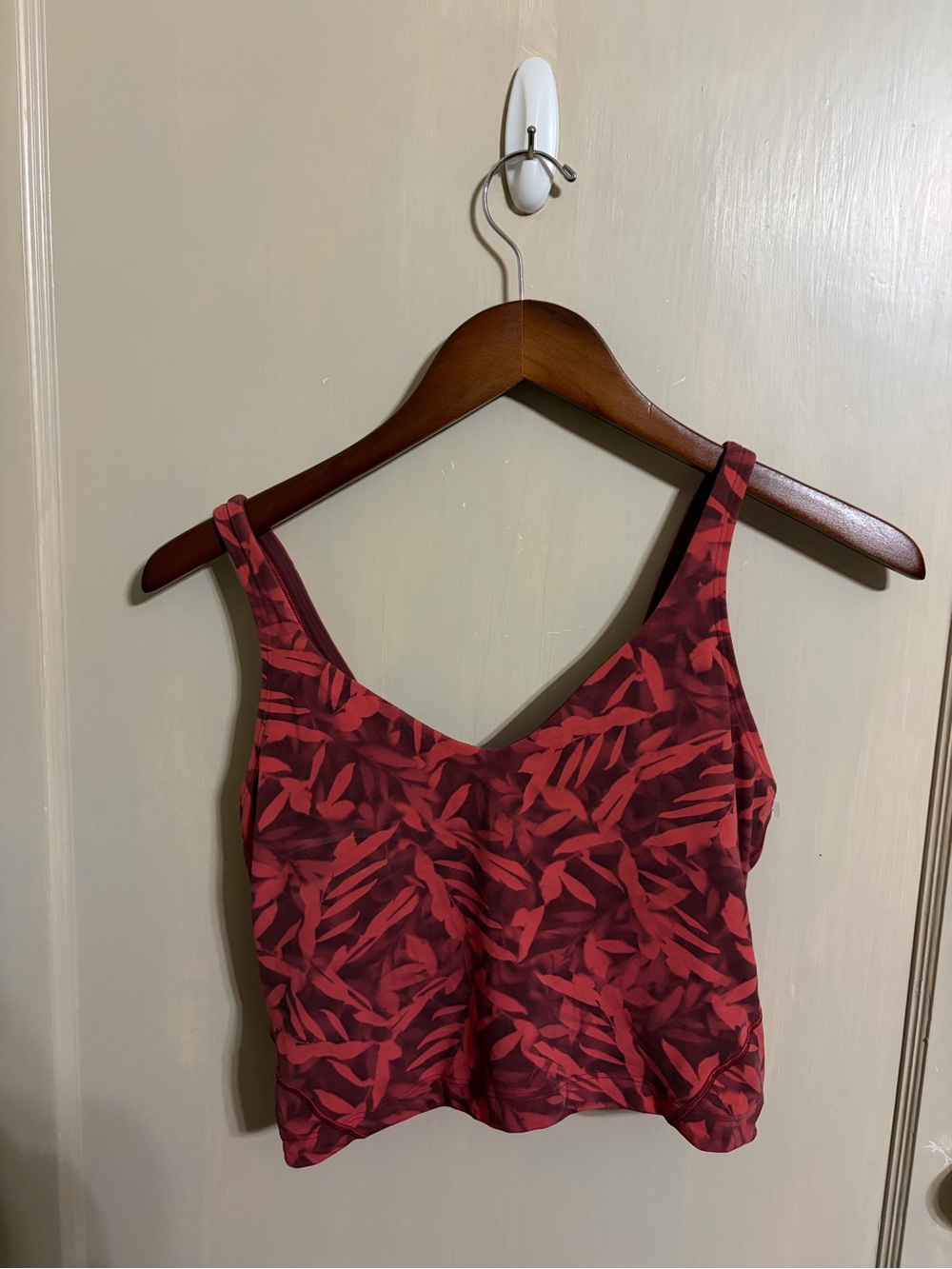 lululemon athletic align cropped tank Spray Leaf Fireside Red Multi